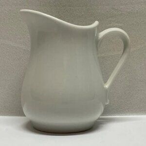 Vintage Apilco Pillivuyt French Creamer Pitcher Small Classic White Porcelain